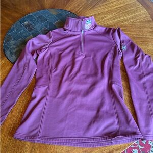 Spyder Maroon Quarter-Zip Pullover